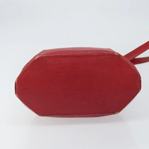 Authentic LOUIS VUITTON Epi Sac Depaule GM Shoulder Bag Red M80197 LV - Picture 12 of 16